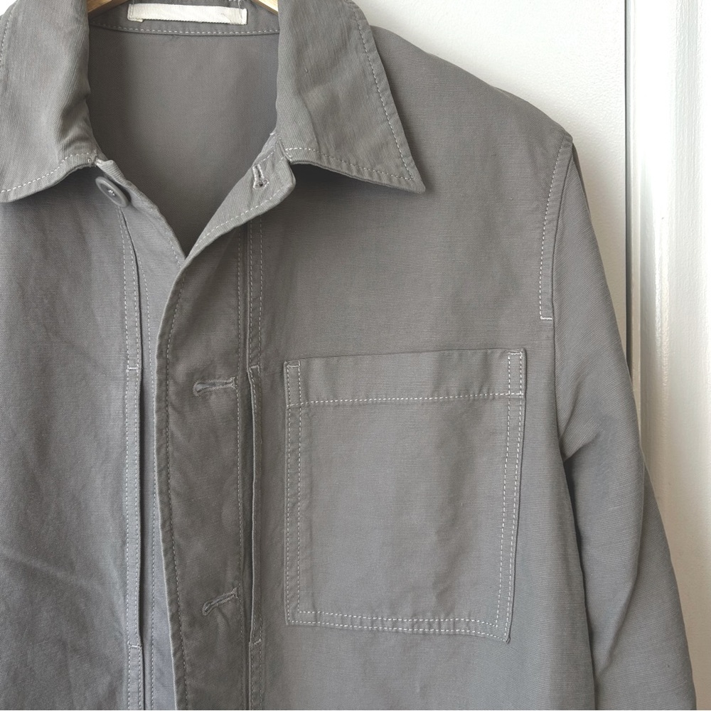 New Norse Projects Kyle Cotton-Linen Jacket Gray - Picture 6 of 15